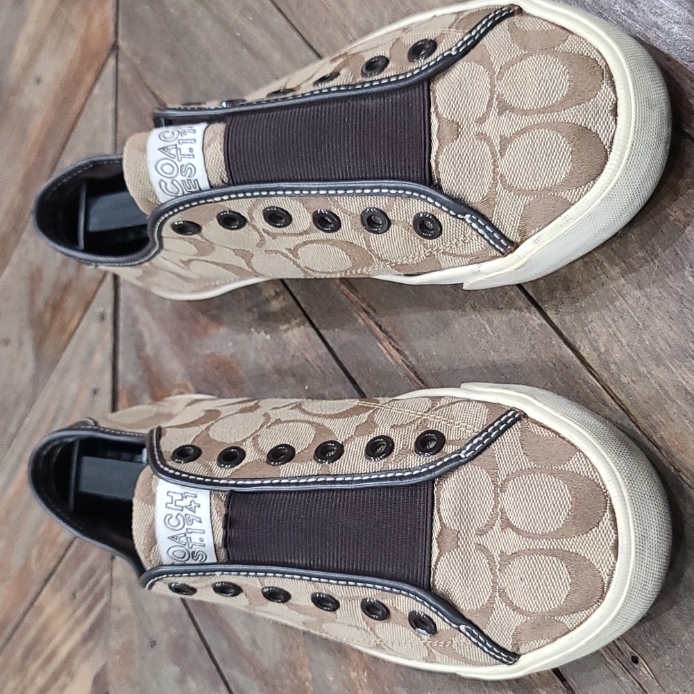 Coach slip on sneakers. Women's size 10